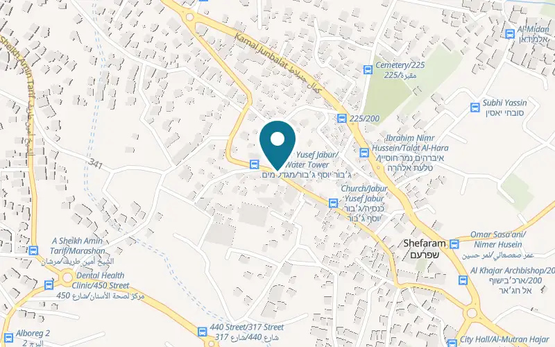 Map showing Glidot Shefa-Amr at 42 Jabur Yusef Jabur Street, Shefa-Amr