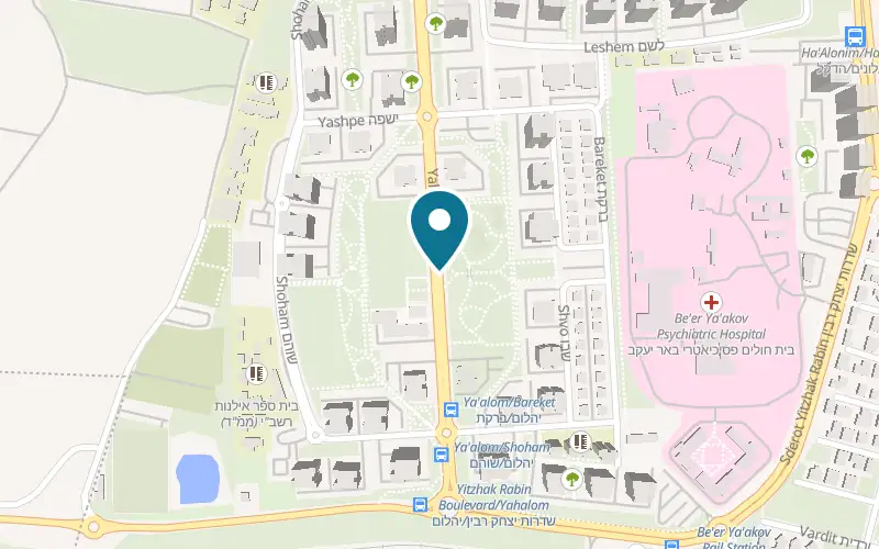 Map showing HaDerech LaLechem at 3 Yahalom Street, Be'er Ya'akov