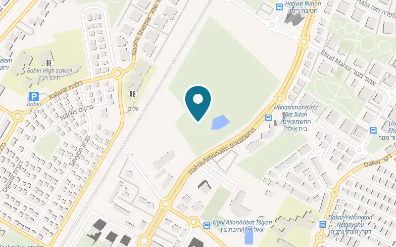 Map showing Hai Park Kiryat Motzkin at 79 Hashmonaim Street, Kiryat Motzkin
