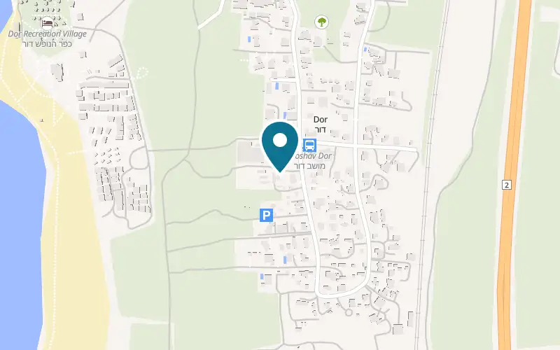 Map showing Halom BeDor at Moshav Dor, Dor