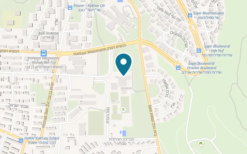 Map showing HaMaafiya shel Yossi at 1 Or Haim Street, Tiberias
