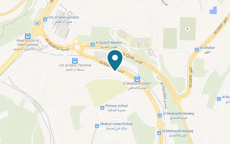 Map showing HaMangal VeHaTabun at Al-Madina Road, Umm al-Fahm