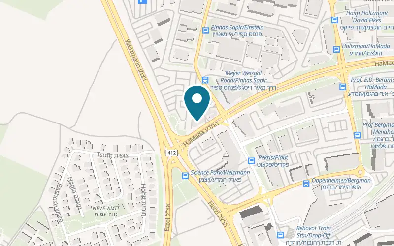 Map showing Hamburg at 1 HaMada Street, Science Park, Rehovot