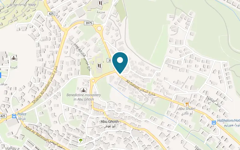 מפה: מסעדת האני בדרך השלום 22, אבו גוש