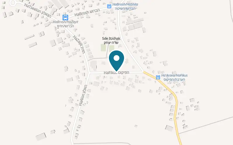 Map showing HaSgalgala at 36 HaFicus Street, Sde Yitzhak, Sde Yitzhak