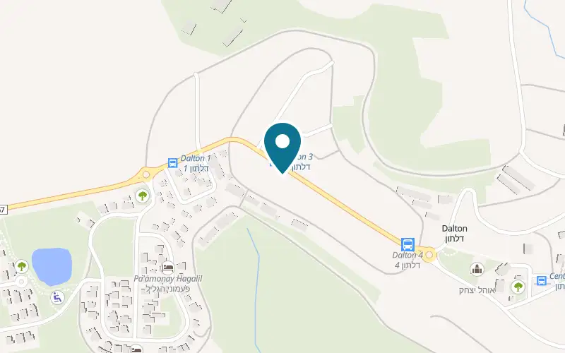 Map showing Hilat HaHar at Moshav Dalton, Upper Galilee, Dalton