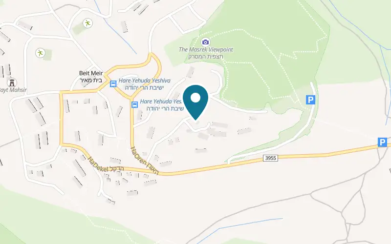 מפה: מזקקת הולנדר ברחוב הברוש 47, בית מאיר, בית מאיר