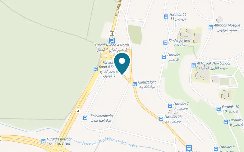 Map showing Hummus Ful Abu Ali Saabi at Fureidis, Fureidis