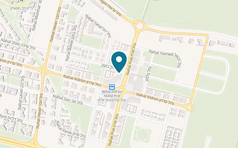 Map showing Icon Fitness Beer Sheva HaPark at 21 Nahal Prat Street, Beer Sheva