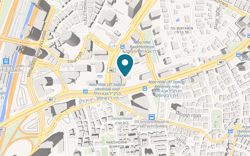 Map showing IP Diamonds at 7 Jabotinsky Road, Diamond Exchange, Ramat Gan