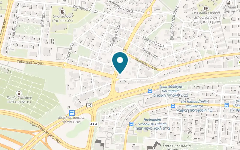 Map showing Jungle Ramle at 51 Bialik Street, Ramla