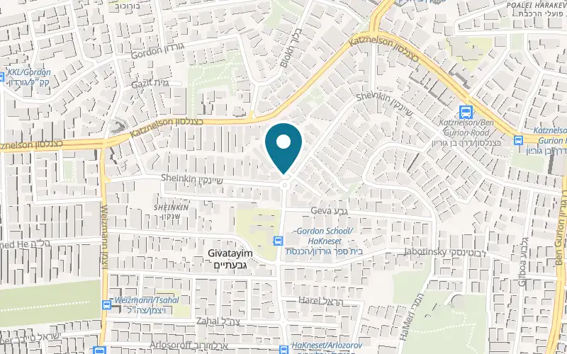 מפה: ג'ונו בשינקין 33, גבעתיים