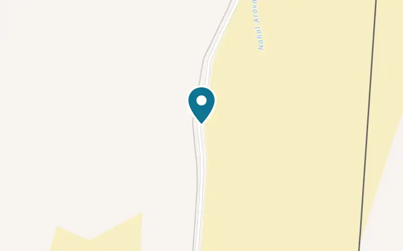 Map showing Khan Nahal Arava at Derech HaShalom (the Peace Road), Moshav Hatzeva, Hatzeva