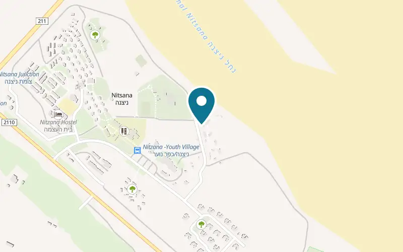 Map showing Khan Nitzana at Nitzana Youth Village, Nitzana