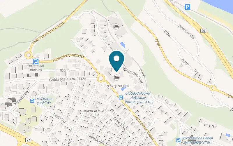 Map showing King Solomon Hotel Tiberias at 23 HaShomer Street, Tiberias