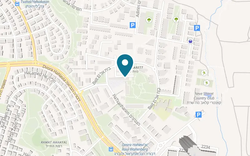 Map showing Konfeti Disposable Tableware at 12 Beit El Street, Neve Sharett commercial centre, Tel Aviv-Yafo