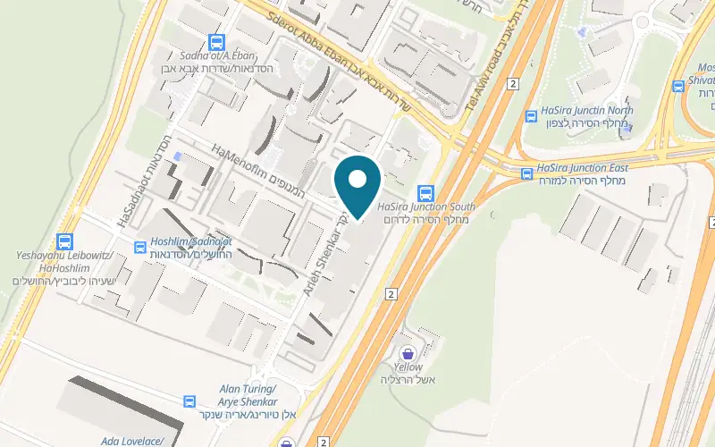 Map showing Kyoto at 7 Arye Shenkar Street, Herzliya Pituach, Herzliya