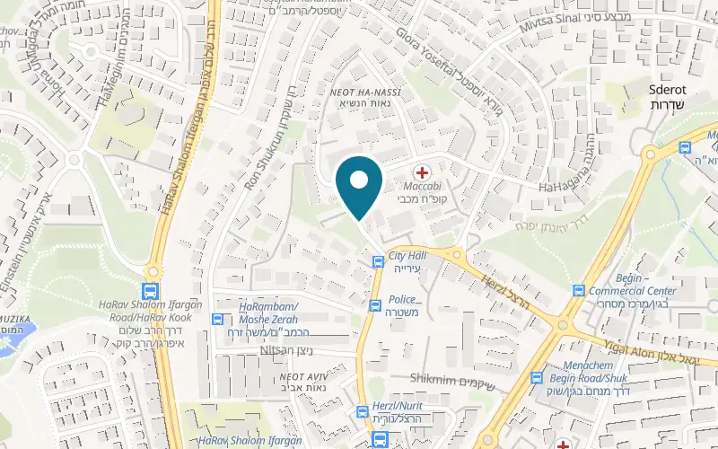 Map showing La Burika at 4 HaHistadrut Street, Sderot