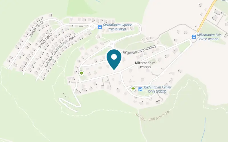 Map showing Lagur Bahoresh at Zemer Ivri Street, Mikhmanim, Mikhmanim