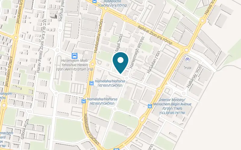 Map showing Leggenda at 9 Yehoshua Hankin Street, Afula