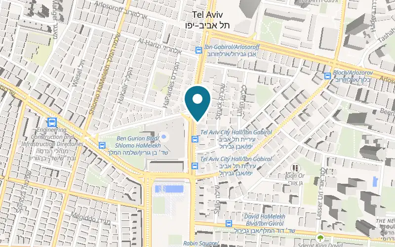 Map showing Lior Optica at 92 Ibn Gabirol Street, Tel Aviv-Yafo