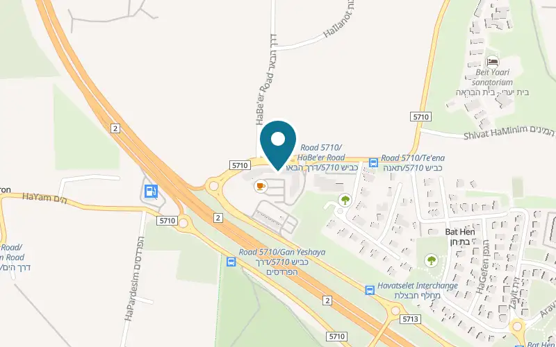 Map showing Lucky Chicken Bitan Aharon at Bitan's compound, Bitan Aharon, Bitan Aharon