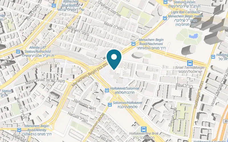 Map showing Lucy at 48 Menachem Begin Road, Tel Aviv-Yafo