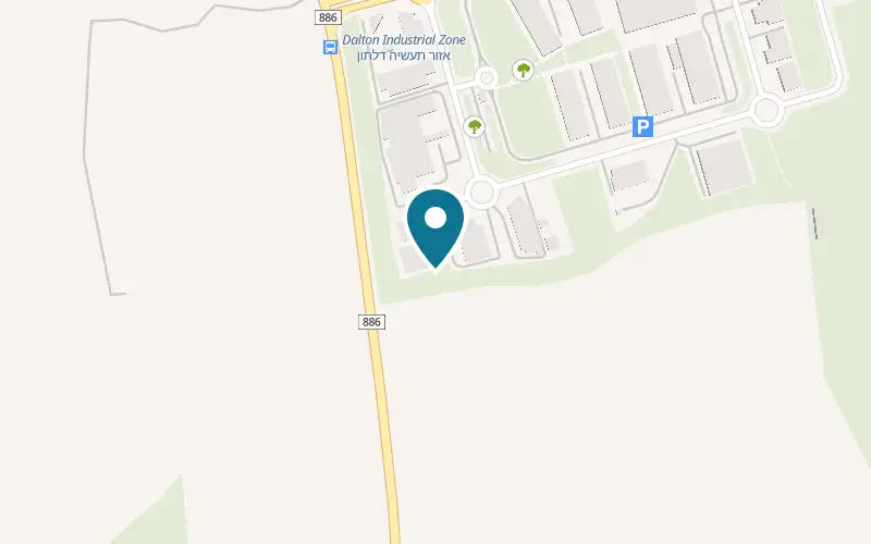 Map showing Lueria Winery at Dalton Industrial Park, Kfar Hoshen