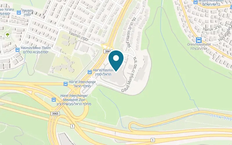 Map showing Maadanei Eliyahu at 1 Harel Boulevard, Harel Mall, Mevaseret Zion