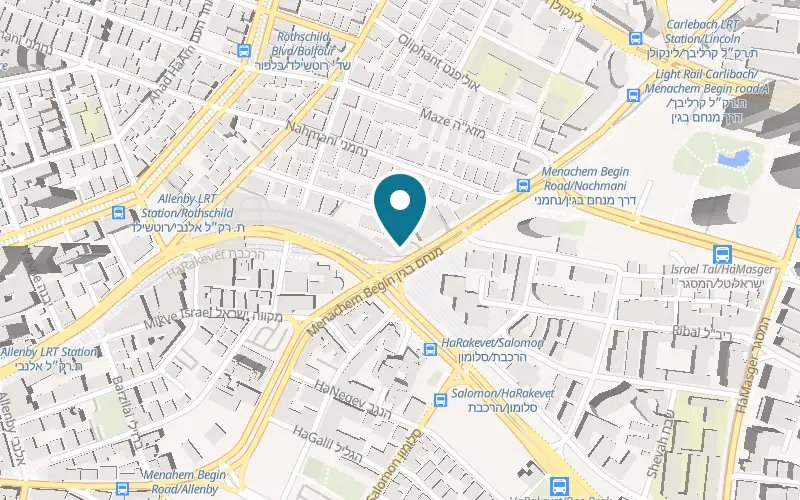 Map showing Magazzino at 21 Menachem Begin Road, Tel Aviv-Yafo