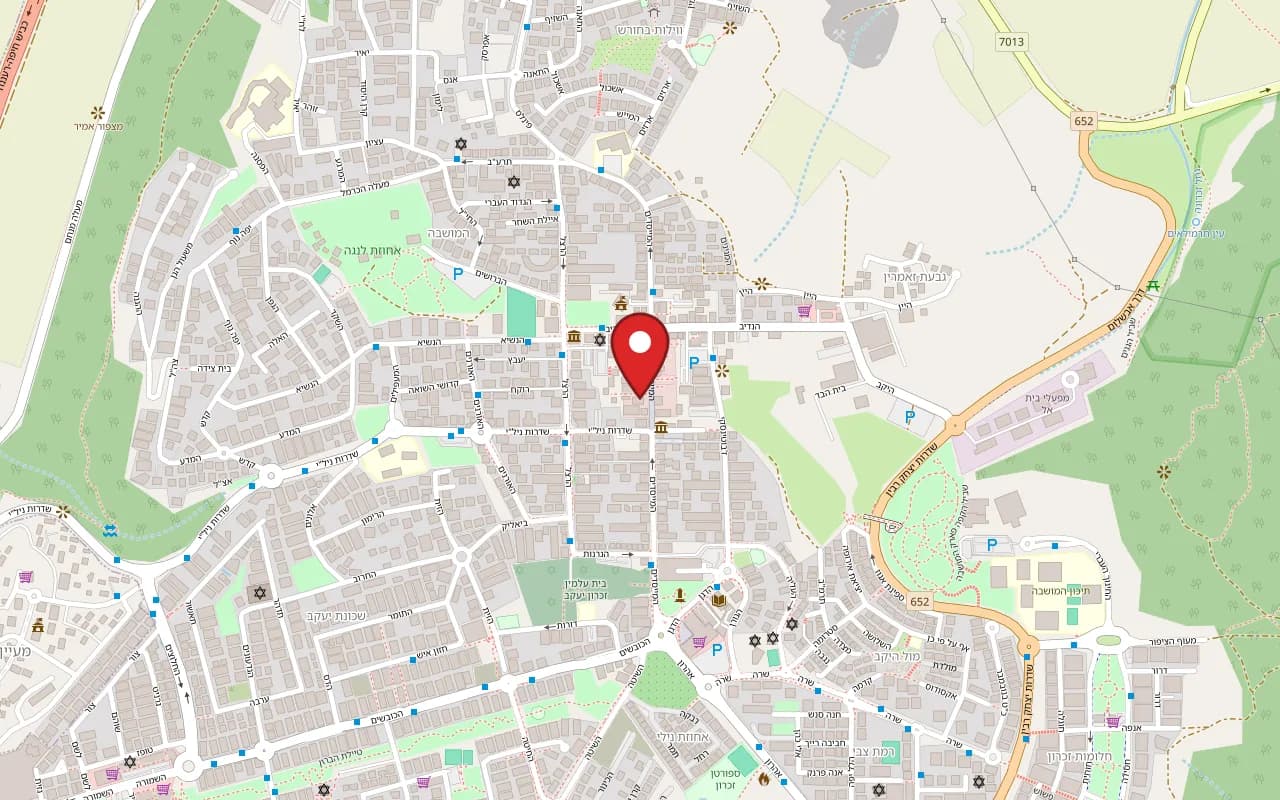 Map showing Manuella at 41 HaMeyasdim Street, Zichron Yaakov