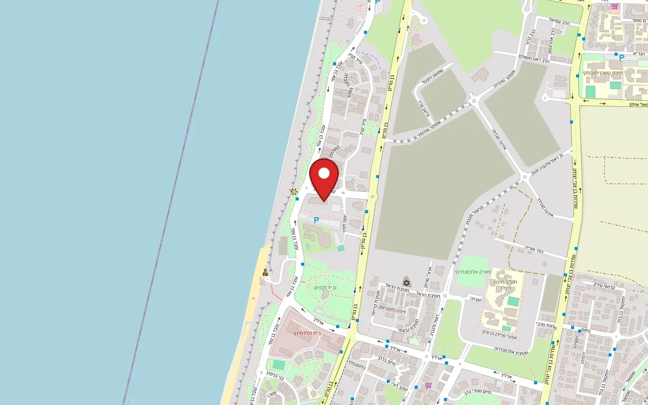 Map showing Maree at Lagoon Vert hotel, 15th floor, 3 Kehilat Tzfat Street, Neot Shaked, Netanya