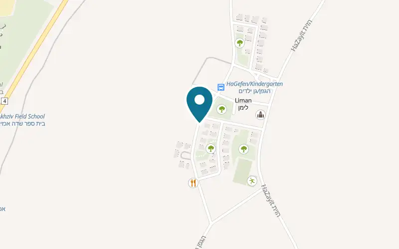 Map showing Maskit at 20 HaGefen Street, Liman, Liman