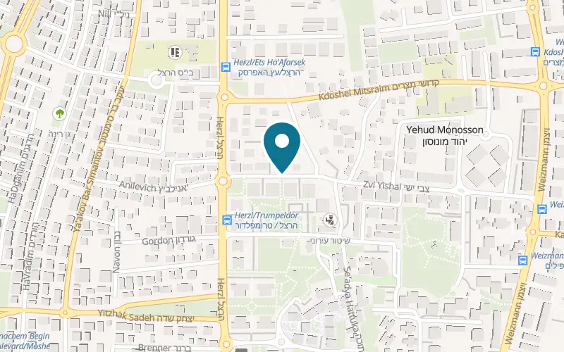 Map showing Matilda at 8 Maklev Street, Yehud