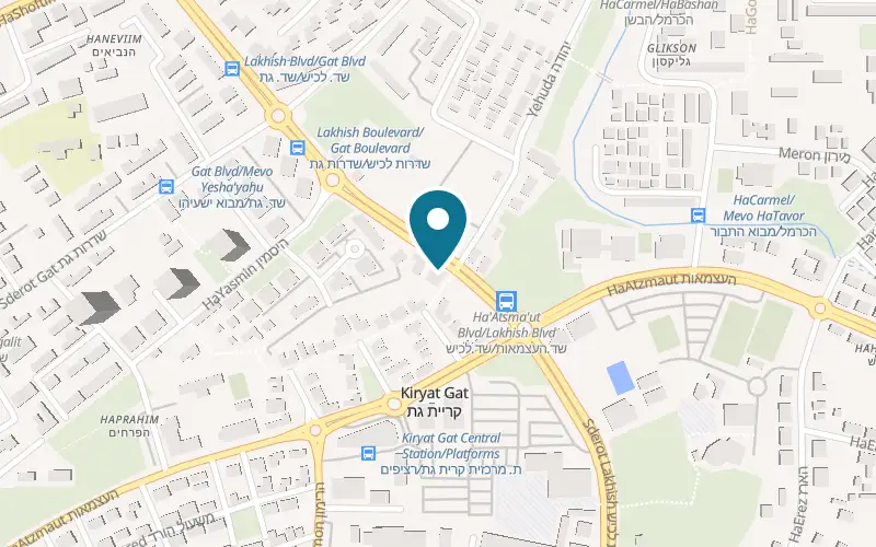 Map showing Maya Bakery at 37 Sderot Lachish, Kiryat Gat