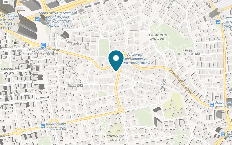 Map showing Mery and Yaki Medical Cosmetics at 30 HaHashmonaim Street, Ramat Gan