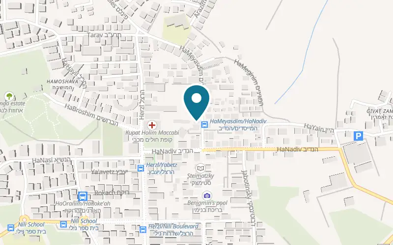 Map showing Mimi Gelato Art at 60 HaMeyasdim Street, Zichron Yaakov