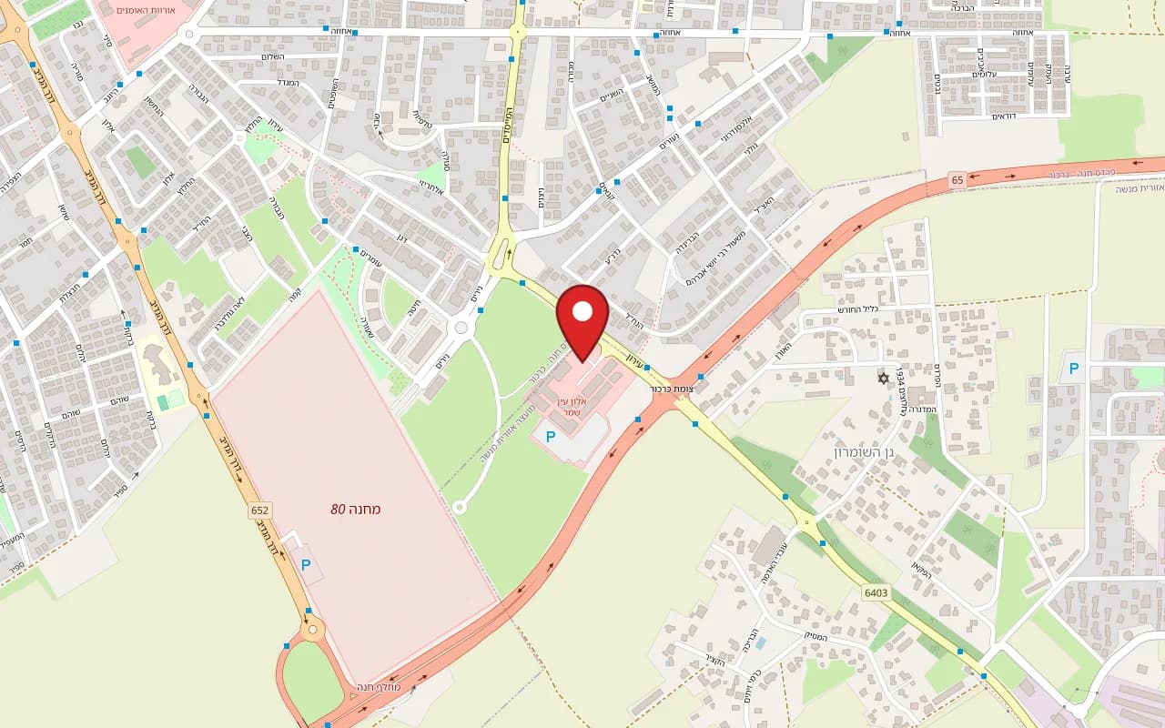 Map showing Minna Tomei at Alonit Fashion complex, Ein Shemer