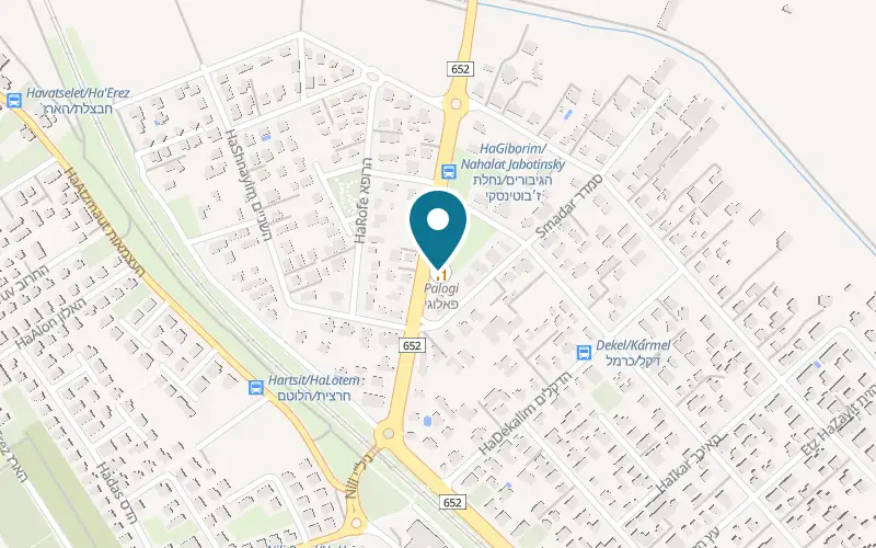 Map showing Miss Chu at 16 HaGiborim Street, Binyamina-Giv'at Ada