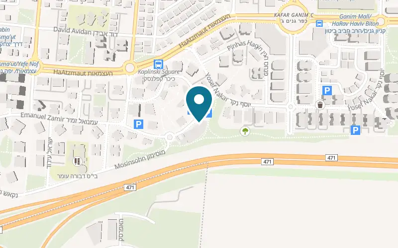 Map showing Movement by Bar Berman at 3 HaRav Dr. Moshe Auerbach Street, Petah Tikva