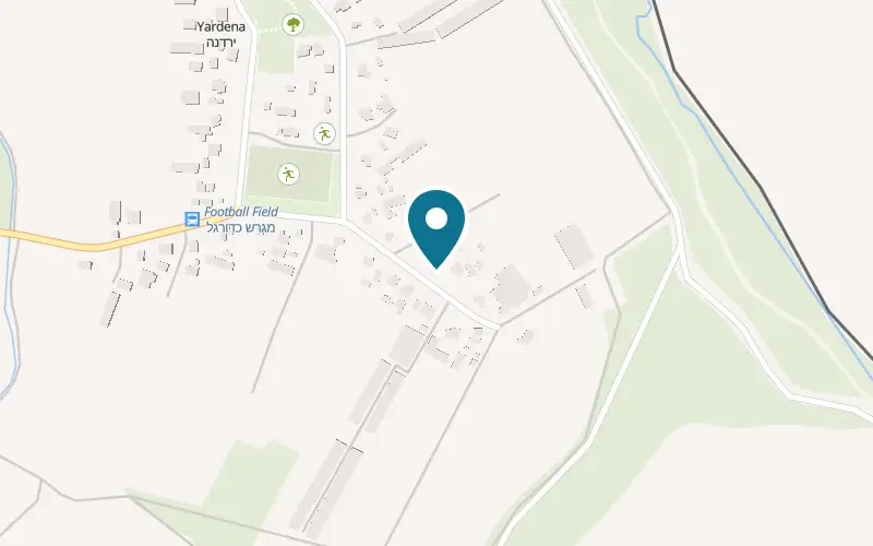 Map showing Mul Hagilad at Farm 4, Moshav Yardena, Yardena