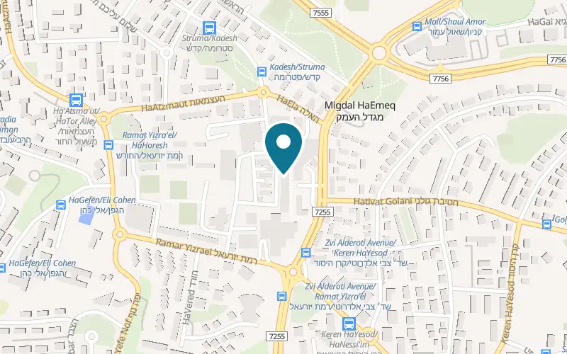 מפה: מושמוש ברחוב הזית 9, מגדל העמק