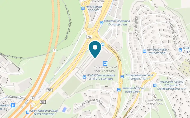 Map showing My Frena at G mall, 2 HaTamar Street, Yokneam Illit