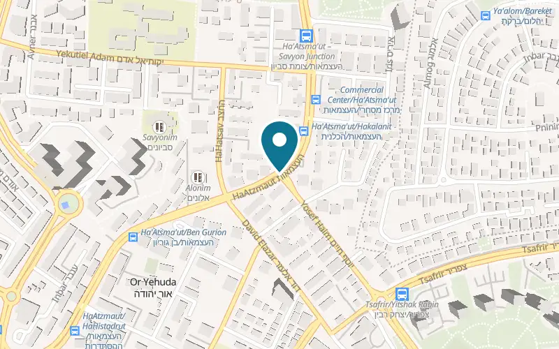 Map showing Naama Iraqi Bakery at 20 Yosef Haim Street, Or Yehuda