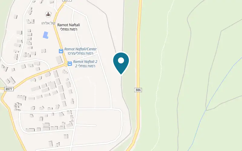 Map showing Na'aman Winery at Farm 90, Ramot Naftali, Ramot Naftali