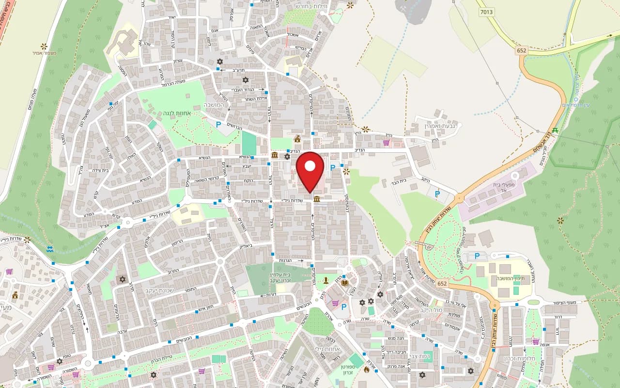 Map showing Batya & Nachman at 37 HaMeyasdim Street, Hatzer Raviv, Zichron Yaakov