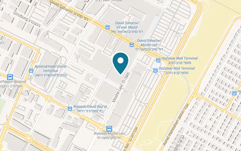 Map showing NAKO at 11 Moshe Levi Street, Rishon LeZion