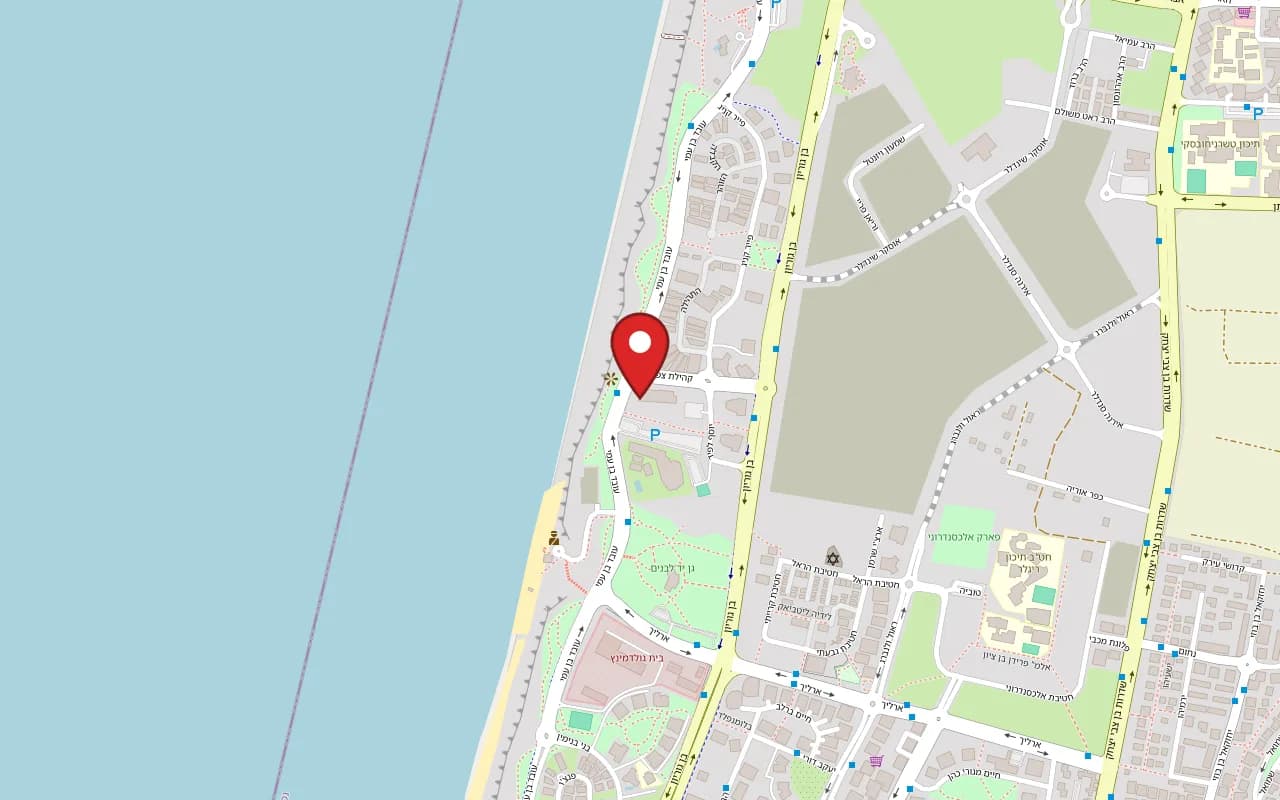 Map showing Ni-Shi at 113 Oved Ben Ami Boulevard, West Lagoon Resort, Neot Shaked, Netanya