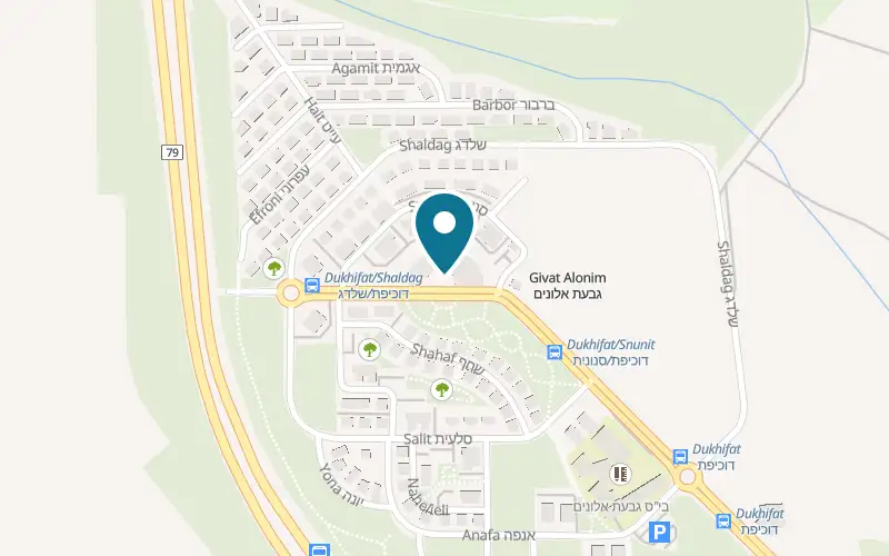 Map showing Nino Israeli Grill at 3 Duchifat Street, Kiryat Ata