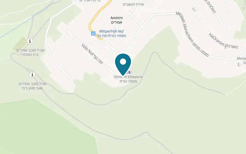 Map showing Nof 10 at Moshav Amirim, Amirim